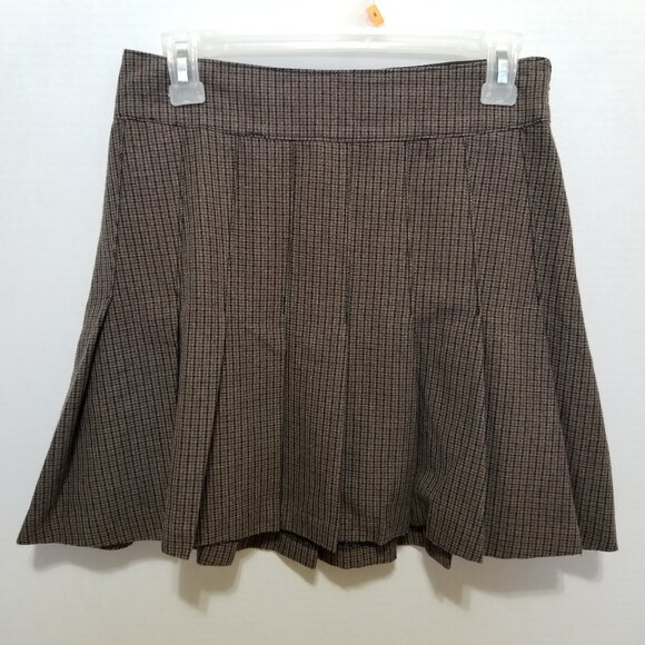 Abercrombie & Fitch skirt Small plaid houndstooth pleated high rise schoolgirl - Picture 1 of 15
